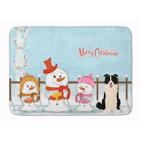 Micasa Christmas Border Collie Black & White Machine Washable Memory Foam Mat MI712803